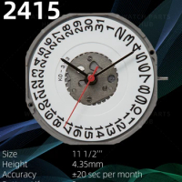 New Genuine Miyota 2415 Watch Movement Citizen Original Quartz Mouvement Automatic Movement 3 Hands Date At 3:00 watch parts