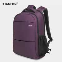 Tigernu Fashion Women Backpack Purple Anti Theft 15.6inch Laptop Backpack Female Waterproof Travel Backpack School Backpack Bags