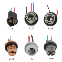 Soket Mentol Lampu Kereta, T10 T20 1156 1157 BA15s bay15d, Mentol Penyesuai Lampu Brek, 1pc, Sesuai 