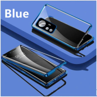 Double Sided Magnetic Glass Case For Xiaomi Mi 10 10T 14 Pro Lite Case Mi 11 12 12S 12X 13 Lite Pro Camera Lens Case