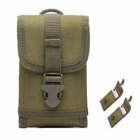 Bag Outdoor MOLLE Army Camo Camouflage Hook Loop Military Belt Case for Alcatel Idol 5S /TP-Link Neffos Y5L/ Wiko Tommy 2 Plus