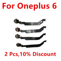 1 Pcs For Oneplus 6 USB Charging Charger Port Dock Connector Flex Cable Phone Replacement Parts For Oneplus6 One plus 6