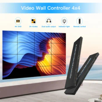 4K 4x4 HDMI Video Wall Controller 15 16 TV Wall Video Splicer 2x2 3x3 3x4 2x6 3x5 HDMI Video Wall Co