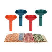 Coin Sorter with Coin Wrappers for All Coins, Coin Counter Tubes Plastic with 150Pcs Coin RollsWrappers Assorted