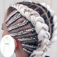 Braiding Hair K-pop Wig Wig Comfortable Long Braid Wig 26 Inches Increase Hair Volume Fake Hair Hall