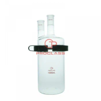 5000mL,Separate Flask,Two Necks with Easy Open PTFE Clamp,Customized Necks