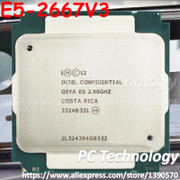 Original Intel Xeon ES Version E5-2667V3 QEYA E5 2667 V3 CPU 2.90GHz 8-Core 35M E5 2667V3 LGA2011-3 