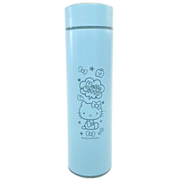小禮堂 Hello Kitty 304不鏽鋼智能保溫瓶 500ml (藍款)