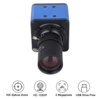 Aibecy 1080P hd Camera Computer Camera Webcam 2 Megapixels 10X Optical Zoom 80 Degree Wide Angle Manual Focus with Microphone