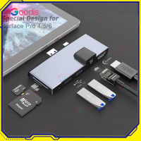 Hab Dok Dock Hub for Microsoft Surface Pro 6 5 4 Adapter 4K HDMI USB 3.0 Ports Monitor Usb SD TF Car