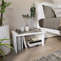 [ส่งฟรี] SB Design Square KONCEPT FURNITURE ตู้ข้าง KC-PLAY รุ่น EMMI สีขาว (60x40x30 ซม.)