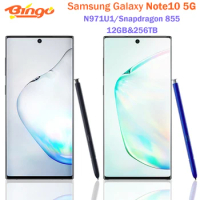 Samsung Galaxy Note10 5G Note 10 N971U1 Mobile Phone Snapdragon 855 Octa Core 6.3" Triple Cameras 12GB&amp;256GB NFC Cellphone