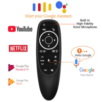 G10 G10S Voice Remote Control 2.4G Wireless Air Mouse Gyroscope IR Learning For Android TV Box H96 Max X96 mini X96 Max Plus PC
