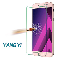 揚邑 Samsung Galaxy A7 2017 防爆抗刮9H鋼化玻璃保護貼膜