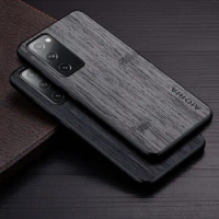 Case for Samsung Galaxy S20 FE 5G funda bamboo wood pattern Leather cover Luxury coque for samsung galaxy s20 fe case capa