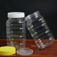 塑料瓶子1斤2斤加厚蜂蜜瓶食品罐批發密封儲物罐醬菜瓶蜂蜜罐