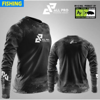 Hexagonally Changed V1 Fishing T-shirt Casual Fashionable Long Sleeved T-shirt Fishing Pattern Quick