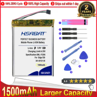 HSABAT 0 Cycle 1500mAh 361-00121-00 Battery for Garmin Edge 830 Edge 530 GPS Repair Replacement Part Accumulator