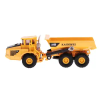 1:87 Scale Diecast Mini Dump Truck Construction Vehicle Model Toys Gift