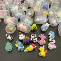 10Pcs Cute Cartoon Mixed Style Round Ball Capsule Toys Kids Birthday Gift Wedding Guest Party Favors Pinata Mystery Box Game Toy