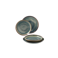 Crafted Breeze ชุดจานพอร์ซเลน 4 ชิ้น สี Green 19-5167-8547