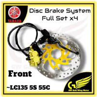 YAMAHA LC135 LCV2 5S 55C 267MM FRONT DISC BRAKE PLATE MASTER PUMP & CALIPER ASSY STD FRONT BRAKE SYS