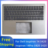 New For Dell Inspiron 14 5420 Inspiron 14Pro 5420 5425 Replacemen Laptop Accessories Palmrest/Keyboard Silvery