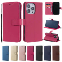 Leather Case Protect Cover For iPhone 15 14 13 12 Mini 11 Pro Max X XR XS Max 7 8 6 6s Plus SE 2020 Stand Flip Wallet Case