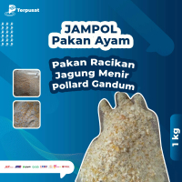 Per 1Kg JAMPOL Pakan Ayam Mix Jagung Menir Pollard Gandum Makanan Ayam Unggas Nutrisi Lengkap Siap P