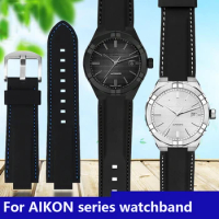 Rubber watchbands For MAURICE LACROIX AIKON Series AI6008 6007 6057 6058 6158 Silicone watch band Dedicated interface straps