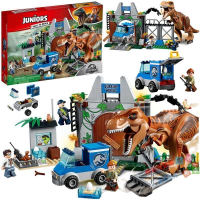 [97% Positive Rate ] Compatible with Jurassic Dinosaur Series T-Rex Escape 10758 Building Block Toys