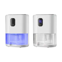 Dehumidifier Auto Shut Off Portable Compact Bedroom Bathroom Dehumidifier 1L Water Tank for Closet Room Laundry Bedroom Basement