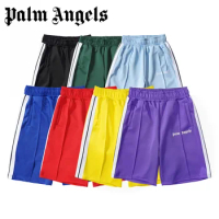 palm angels High quality colorful beach fashion men's and women's casual can be worn over short quarter pants