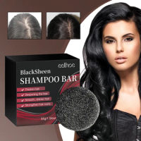 Dye Hair Shampoo Bar Repair Gray White Hair Cover Gray Hair Soap Bar Promotes Hair Growth Prevents Hair Loss for Hair Care