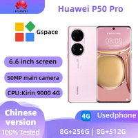 Huawei P50 Pro 4g Mobile Phone Snapdragon 888 6.6inches Screen HarmonyOS 2.0 4360mAh Smart Original Used Phone