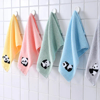 Tuala Kapas Kanak-kanak, Lembut dan Menyerap, Rekaan Panda Comel Biasa, Sesuai untuk Mencuci Muka da