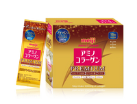 [New] Meiji Gold Amino Collagen Powder (15-day supply) | Japanese Patent, Dual-Effect Skin Beautifyi