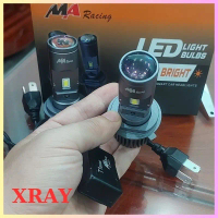 Pha led bi cầu mini T1 Pro kính tím chân H4 có đường cắt chống chói Lắp ô tô, xe máy SH ý, SH more, 