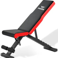 Adjustable Weight Bench, Foldable Workout Bench for Full Body Strength Training, Multi-Purpose Decline Incline Bench