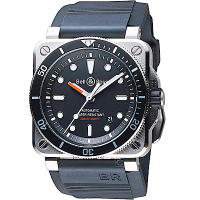 Bell &amp; Ross DIVER 潛水機械手錶-黑/42mm