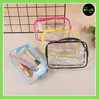 Pouch Make Up Transparan / Tas Kosmetik Skincare Transparan / Tas Make Up Transparan Tahan Air Tebal
