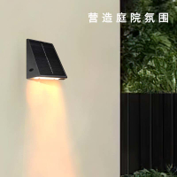 免運 璧燈 太陽能壁燈家用戶外壁燈防水洗墻燈陽臺花園庭院裝飾燈S36快速出貨