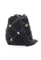 Salvatore Ferragamo Pre-Loved Salvatore Ferragamo Vala Shoulder bag Velor black purse tassel