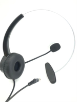 日本岩通IWATSU UX6KTD電話機專用頭戴式電話耳機麥克風 水晶頭電話耳機麥克風