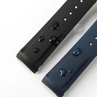Silicone Watch Strap for Omega Seahorse Men's Universe Ocean Series Rubber Sports Watch Band Accessories 2022mm Wrist Strap