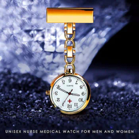 Nurse Lapel Pin Watch Personalized Brooch Watch Quartz Movement Nurse Luxury Watches Women Relogio Feminino Pocket Fob Watches