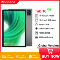 Nenmone Tab16 Android 13 Tablet 10.36 inch 2000*1200 12GB RAM 256GB ROM 4G Phone Tablet PC Unisoc T616 8000mAh Camera 8MP+20MP