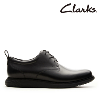 Clarks 男鞋 Novajoy Up 全皮革輕量彈性正裝休閒鞋(CLM78038D)