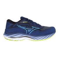 MIZUNO WAVE RIDER 27 SSW SW 男慢跑鞋-4E-寬楦 丈青水藍綠