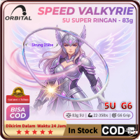 [COD] ORBITAL SPEED VALKYRIE Purple Raket Badminton 5U G6 Full Carbon Strung 22-35Lbs Tipe Menyerang